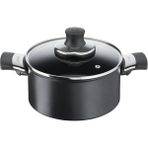 Tefal Derin Tencere 20 cm Titanyum Kaplama İle Uzun Ömürlü Siyah Renkli 1X Tencere