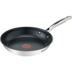 Tefal Duetto 24 cm Izgara Tava Titanyum Kaplama Metalik Renk Yapışmaz Malzeme ile Sağlıklı Pişirme