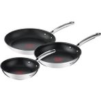 Tefal Duetto Kızartma Tavası Seti 28 cm Titanyum Kaplama Açık Gri Malzeme ile 3 Parça