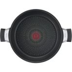 Tefal Excellence 22 cm İndüksiyon Tabanlı Düz Tava Titanyum Kaplama Siyah Çizilmeye Dirençli