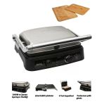 Tefal Grill Gourmet Minute Tost Makinesi ve Izgara 2000 Watt Inox Paslanmaz Çelik 6 Dilim Kapasiteli + Hediye Doğal Ahşap Kesme Tahtası Seti