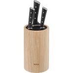Tefal Ice Force Ahşap Standlı 3'lü Bıçak Seti - Siyah - Standart