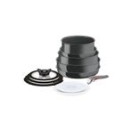 TEFAL Ingenio Ceramic Renew 11 Parça İç İçe Geçebilen İndüksiyonlu Tencere Tava Seti