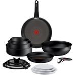 Tefal Ingenio Excellence Fusion Core 9x Büyük Tencere ve Tava Seti - 14 Parça - Siyah - 28