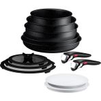 Tefal Ingenio Expertise 5x Büyük Set - 12 Parça - Siyah - 20 cm