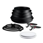 Tefal Ingenio Expertise 5x Büyük Set - 12 Parça Siyah