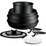 Tefal Ingenio Explore Fusion Core 9X Büyük Set Titanyum Kaplama 20x22x24 cm 10 Parça Siyah