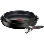 Tefal Ingenio UnlimitedOne 6X İndüksiyon Tabanlı 3 Parça Tava Seti - Siyah