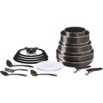 Tefal Ingenio XL Force Maxi 2X Tava Tencere Seti - 19 Parça - Kahverengi - 22/26/28 Tava + Kısa Tencere 24cm + Wok Tava 28cm + Derin Tencere 16/22cm + 2 adet çıkarılabilir sap + 22/24/26/28 cam kapak + 22/24 cm plastik kapak + 4adet mutfak gereci