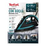 TEFAL Kireç Filtreli Buharlı Ütü 3000 W 280 gr Şok Buhar Otomatik Kapanma Durilium Çizilmez Kaygan Taban