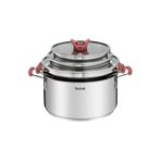 Tefal Optispace İndüksiyon Tabanlı 6 Parça Çelik Tencere Seti