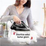 Tefal Puregliss Kırışıklık Giderici 3000 Watt Buharlı Ütü - Siyah