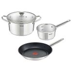 Tefal Simpleo B815S4 Siyah 20 16 28 cm Tencere ve Tava Seti