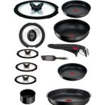 Tefal Tefalıngenio Excellence Titanyum 6x Büyük Set 12 Parça - Siyah