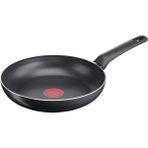 Tefal Titanium 24 cm Düz Tava Teflon Kaplama Siyah Renk Tek Parça ile Kolay Temizlik