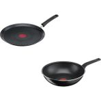 Tefal Titanium 28 cm Wok Tava ve 25 cm Krep Tava