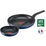 Tefal Titanyum 1x Easy Cook&clean Siyah 20+28 cm 2'li Difüzyon Tabanlı Tava Seti