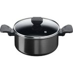 Tefal Titanyum 1x Simplyclean Difüzyon Tabanlı Derin Tencere - 24 cm - Siyah