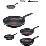Tefal Titanyum 2X Xl Force 6 Parça Siyah Difüzyon Tabanlı Tava Seti