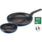 Tefal Titanyum 3'li Tava Seti - 28 Cm, Yapışmaz, Premium Pişirme - Siyah