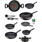 Tefal Titanyum 3x Ultimateone Indüksiyon Tabanlı 10 Parça Set - Siyah