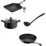 Tefal Titanyum 6x Excellence Indüksiyon Tabanlı Set 5 Parça - Siyah
