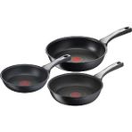Tefal Titanyum 6x Unlimitedone Düz Tava Seti 20/24/28 cm Siyah 3 Parça Dayanıklı Kaplama
