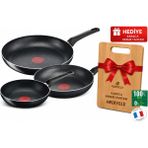 Tefal Titanyum (Orjinal) 3 Lü Tava Seti - Siyah