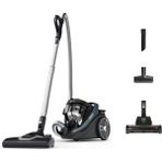 Tefal Turbo Başlıklı 900W Verimlilik , olağanüstü emiş gücü ve Sessiz Cyclonic Effitech Toz Torbasız Elektrikli Süpürge +Kumandalı Rgb Lambader Hediye - Koyu Mavi