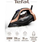 Tefal Ultimate Power Pro Buharlı Ütü 3200W 300 gr Şok Buhar Akıllı Ekran - Kahverengi