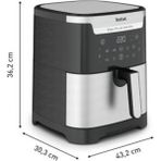 Tefal Xxl 6.5 Lt Geniş Hacimli Hava ile Kızartma ve Izgara 2'si 1 Arada Tüm Ihtiyaçlara Uygun Yağsız Fritöz Airfryer + Onerous Lambader - Gri
