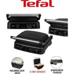 Tefal Yüksek Kalite Döküm Gourmet Minute Elektrikli Izgara ve Tost Makinesi+Mutfak Tartısı Hediyeli - Gri