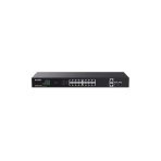 Teg1120p-16-250W 16 Port Poe+ 10-100-1000 2 Port Uplink + 2 Port Sfp Switch Çelik Kasa