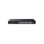 Teg1128p-24-410W 24 Port Poe+ 10-100-1000 2 Port Sfp 2 Port Uplink Switch Çelik Kasa