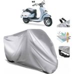 Tegin ACC | Aprilia Mojito 125 Custom Arka Çanta (Bağlantı Tokalı) Uyumlu Solarblock Uyumlu Motosiklet Brandası | Su Geçirmez, %99 UV, Yansıtıcı Gümüş Üst