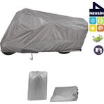 Tegin ACC | Salcano Sm 150-T10ARKA Çanta Bağlantı Tokalı Uyumlu Solarblock Prime Uyumlu Motosiklet Brandası | Su Geçirmez, %99 UV, Yansıtıcı Gümüş Üst