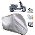 Tegin ACC | Vespa Gts 150 Abs Arka Çanta (Bağlantı Tokalı) Uyumlu Solarblock Prime Uyumlu Motosiklet Brandası | Su Geçirmez, %99 UV, Yansıtıcı Gümüş Üst