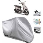 Tegin ACC | Yamaha Cygnus L Arka Çanta (Bağlantı Tokalı) Uyumlu Solarblock Prime Uyumlu Motosiklet Brandası | Su Geçirmez, %99 UV, Yansıtıcı Gümüş Üst