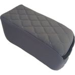 Tegin Audi Q8 2018 ve Sonrası Kolçak Kol Dayama Üniversal Gri Deri Gri Desen Montajsız Cepli