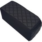 Tegin Chrysler Crossfire 2004 - 2008 Kolçak Kol Dayama Üniversal Siyah Deri Siyah Desen Montajsız Cepli