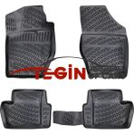 Tegin Citroen C4 2010 3D Siyah Havuzlu Paspas