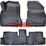 Tegin Citroen C4 Grand Picasso 7 Koltuk 2008 3D Siyah Havuzlu Paspas