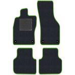 Tegin Honda Civic 2001-2006 Sedan Siyah Halı Yeşil Kenar Deri Petek Topuk 2250 gr Paspas