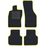 Tegin Honda Civic Euro Hatchback 2001-2003 5 Kapı Siyah Deri Sarı Kenar Paspas