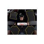 Tegin Honda Civic FK-fN 2006-2012 Hatchback Siyah Deri Sarı Kenar Paspas