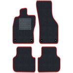 Tegin Honda Civic FK FN 2012-2016 Hatchback Siyah Deri Kırmızı Kenar Paspas