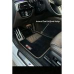 Tegin Mat Designer Of Cars Opel Corsa F F Kasa (PSA Altyapı) Prime Velür Siyah Halı Gri Kenar Halı Paspas