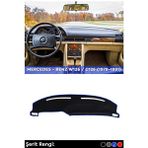 Tegin Mercedes - Benz W126 / C126 (1979-1991) 3D Torpido Koruma Kılıfı - Ön Göğüs Kaplama - Mavi Şerit