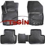 Tegin Mitsubishi Outlander Sport 3D 2017 Siyah Havuzlu Paspas