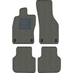 Tegin Renault Kangoo 2 2008-2014 Gri Halı Siyah Kenar Deri Petek Topuk Paspas
